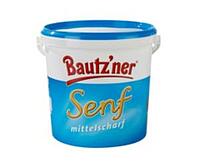 BAUTZNER SENF MITTELSCHARF, 10 KG / EIMER 