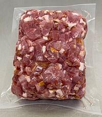 DURCHWACHSENER SPECK GEWÜRFELT, 1 KG / SL 